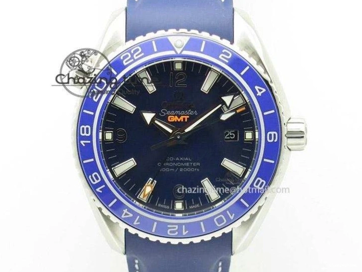 0314 Planet Ocean SS Bp Maker 45mm Black Bezel On SS Bracelet A OnTrend 8218